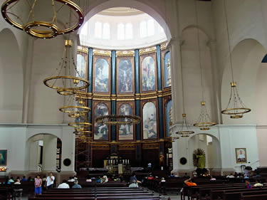 At the Metropolitan Cathedral in El Salvador