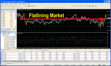 forex market flatline